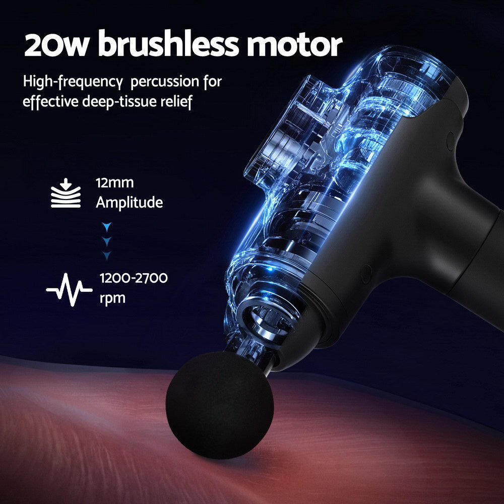 Everfit Plus 30 Speed Massage Gun Black