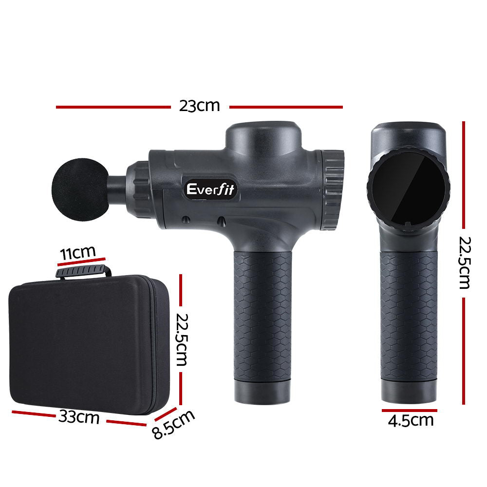 Everfit Premium 30 Speed Massage Gun Black