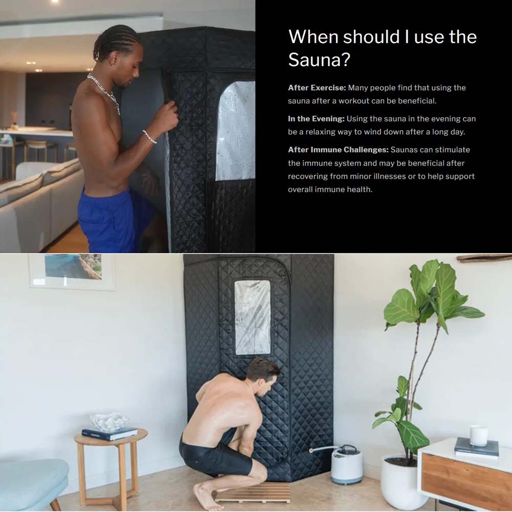 Home Portable Steam Sauna Tent Black