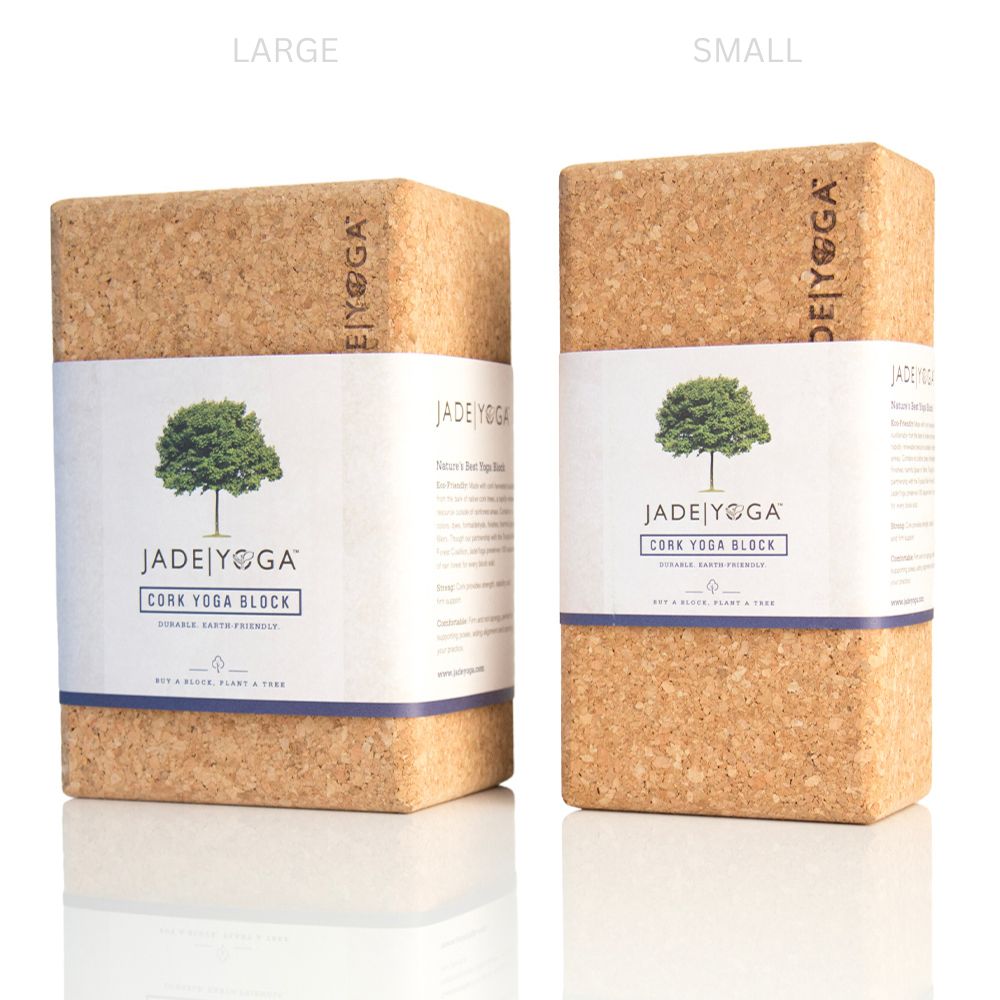 Jade Yoga Cork Yoga Block Small