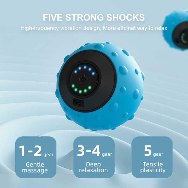 Blue Rechargeable Massage Ball