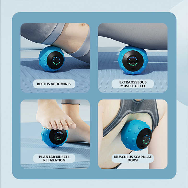Blue Rechargeable Massage Ball