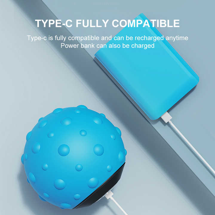 Blue Rechargeable Massage Ball