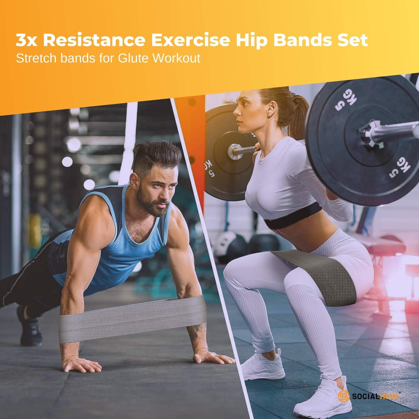 Fabric Resistance Bands 3 Piece Set