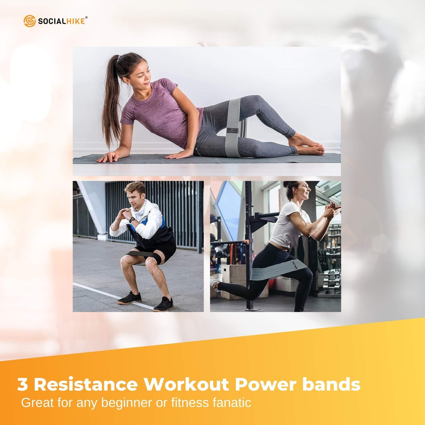 Fabric Resistance Bands 3 Piece Set