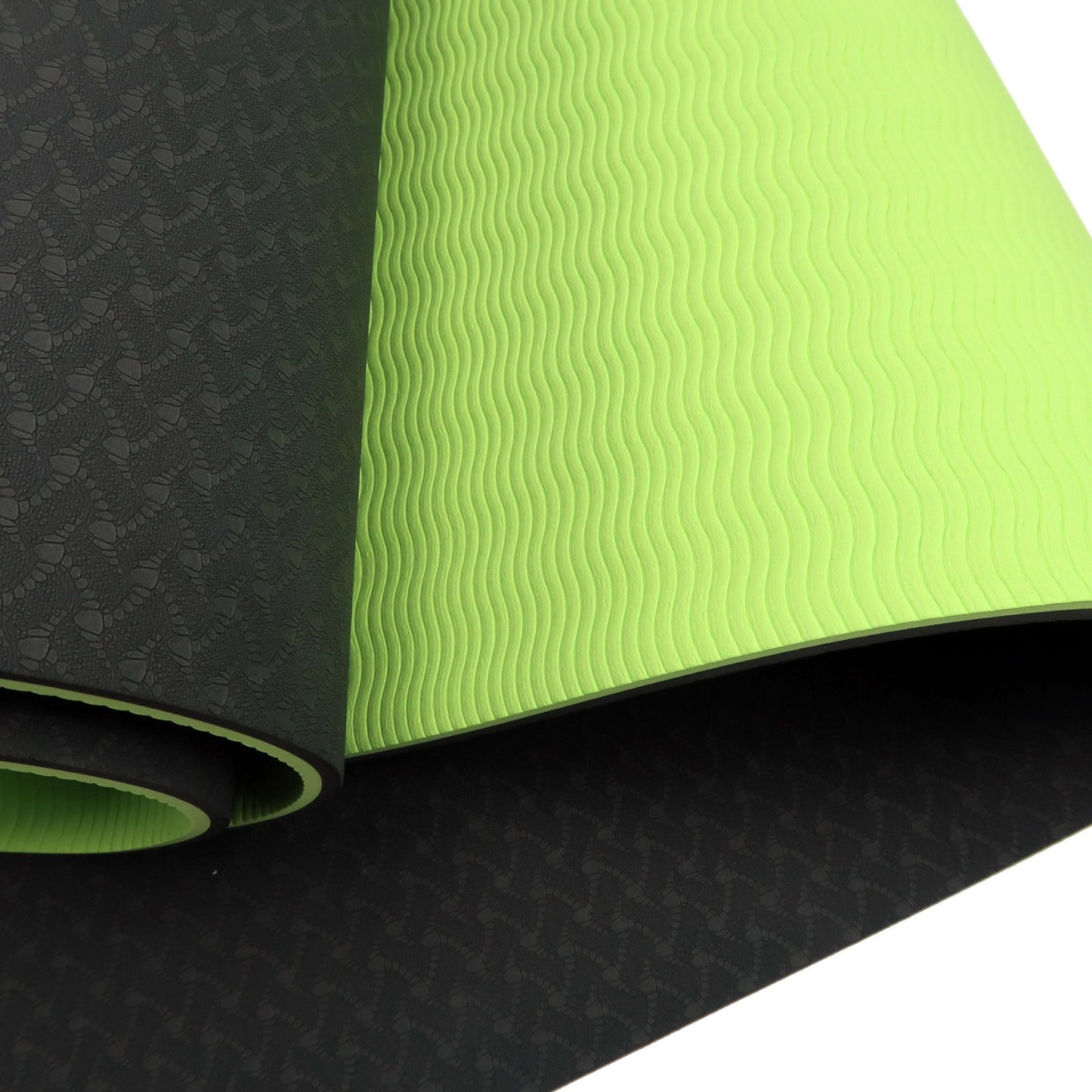 Powertrain Premium Thick Yoga Mat Green/Black