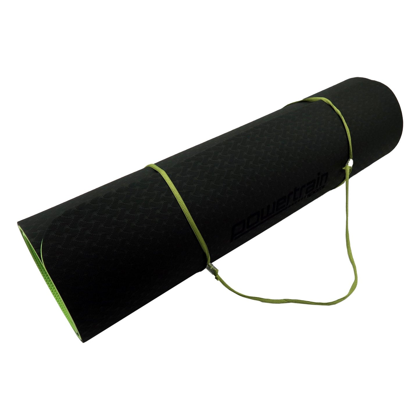 Powertrain Premium Thick Yoga Mat Green/Black