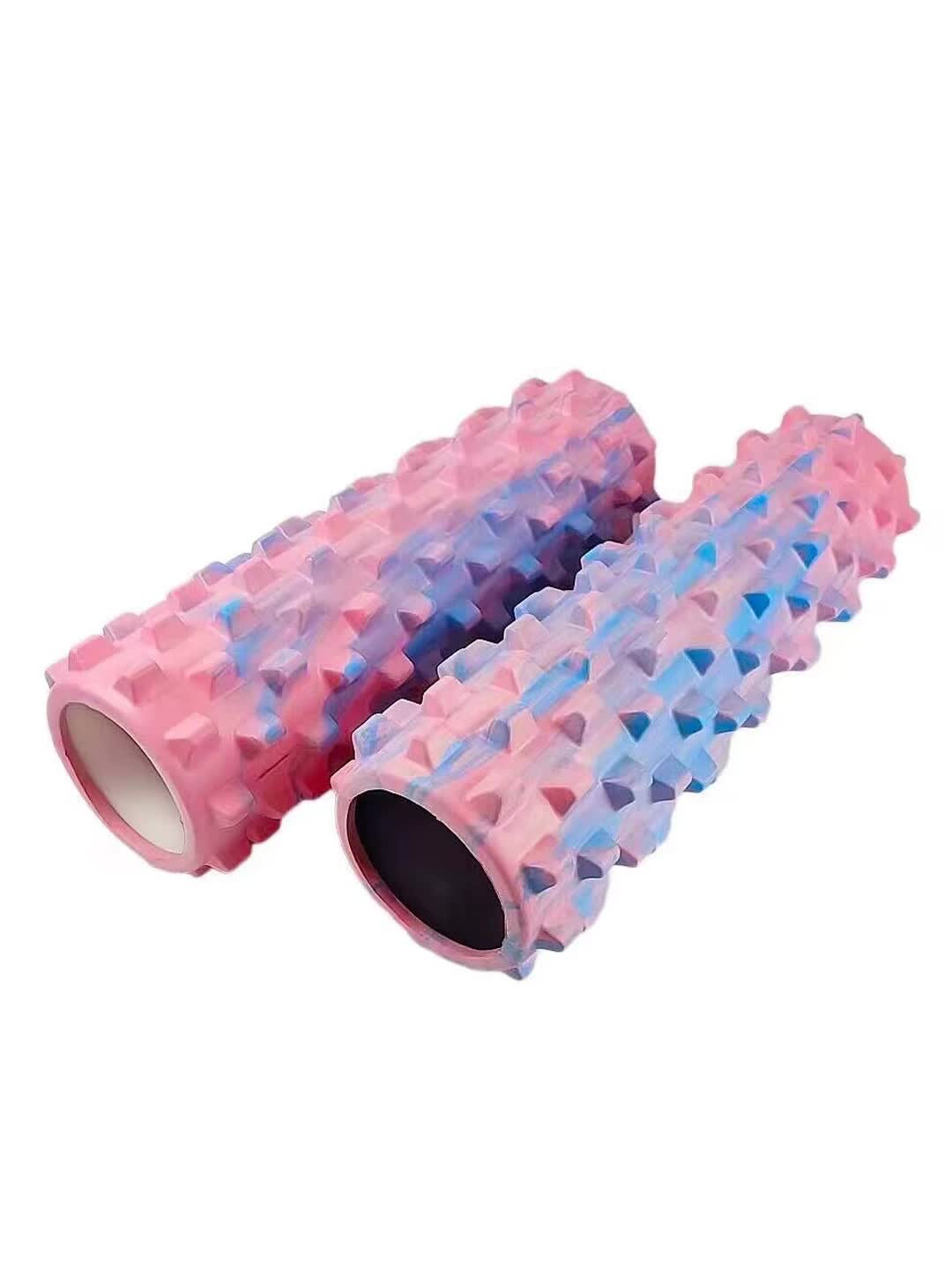 Pink & Blue High Density Hollow Yoga Foam Roller