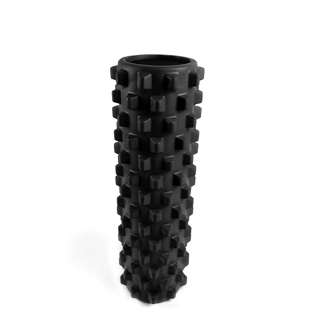 Black High Density Hollow Yoga Foam Roller