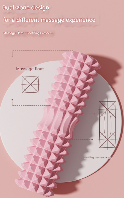 Black High-Density 3D Trigger Point Foam Roller
