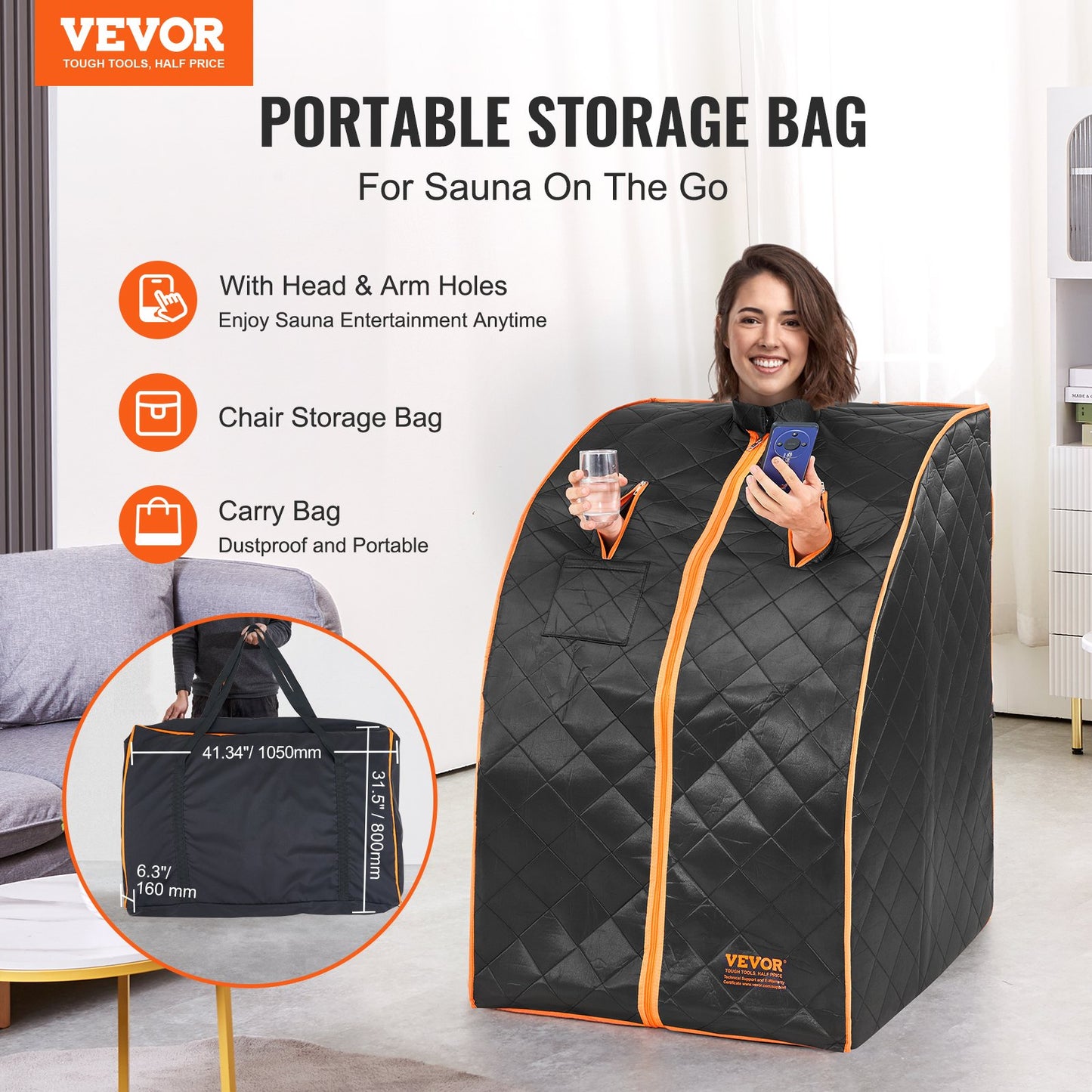 VEVOR Sauna Tent Far Infrared Small