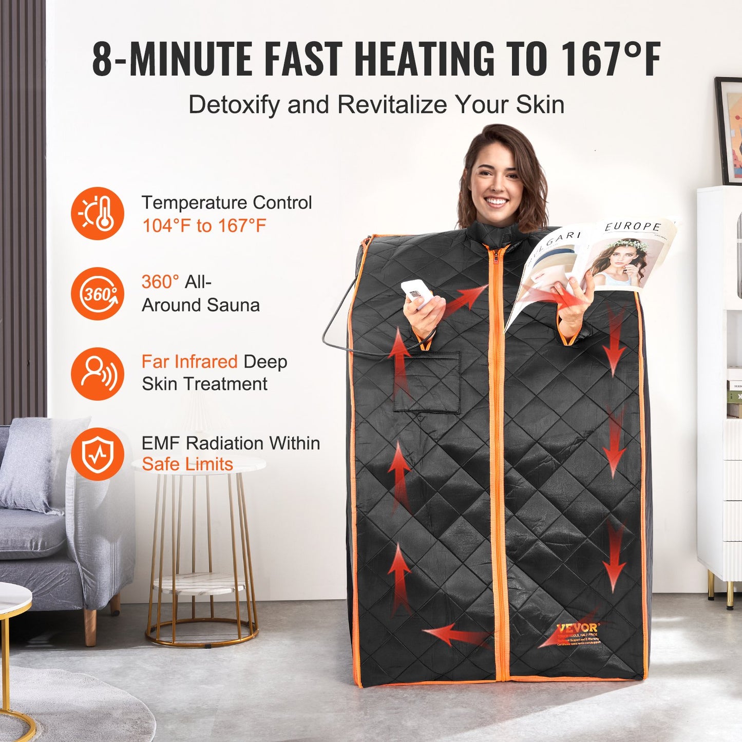 VEVOR Sauna Tent Far Infrared Small