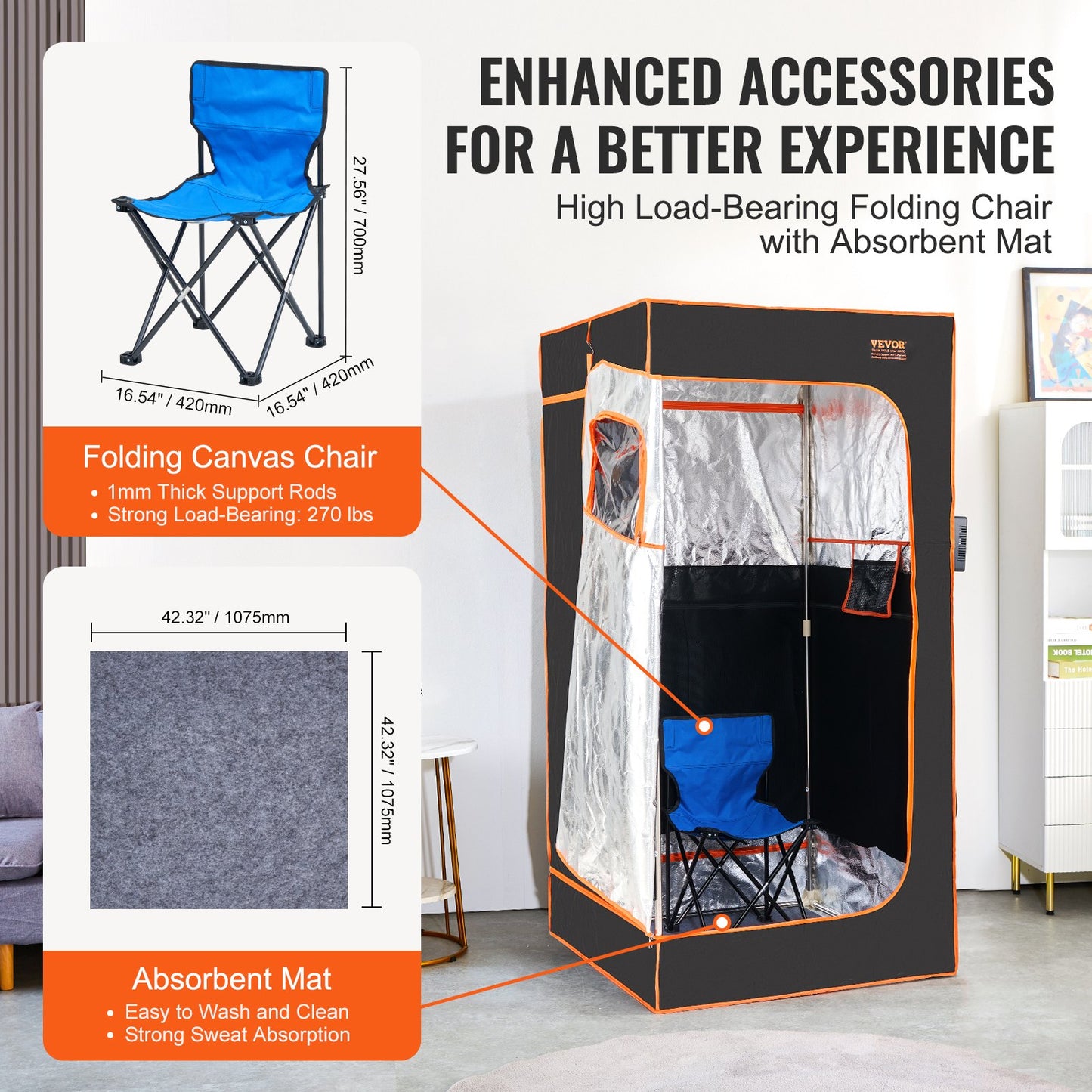 VEVOR Sauna Tent Far Infrared Large