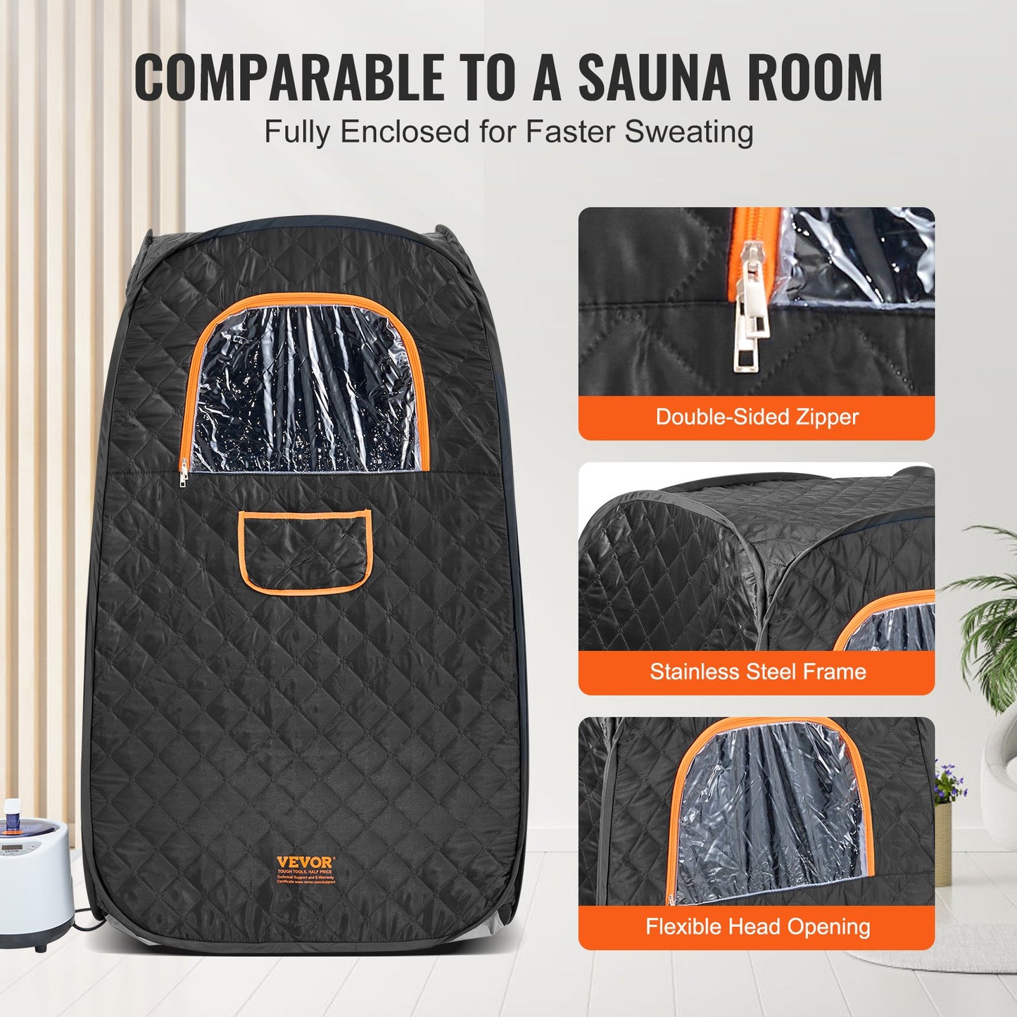 VEVOR Portable Steam Sauna Tent Premium Medium